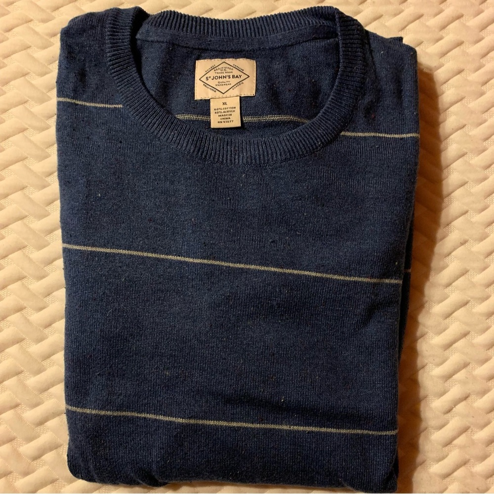 St John’s Bay Crewneck Men's Long Sleeve Sweater